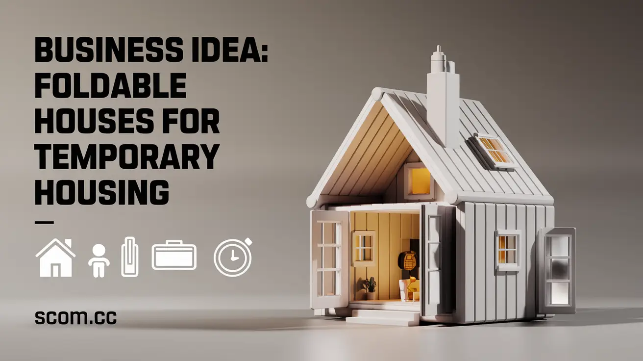 Business Idea Foldable Houses for Temporary Housing Scom.cc 2025 Business Idea Foldable Houses for Temporary Housing