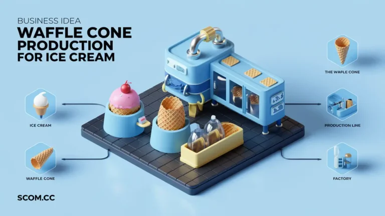 Business Idea Waffle Cone Production for Ice Cream